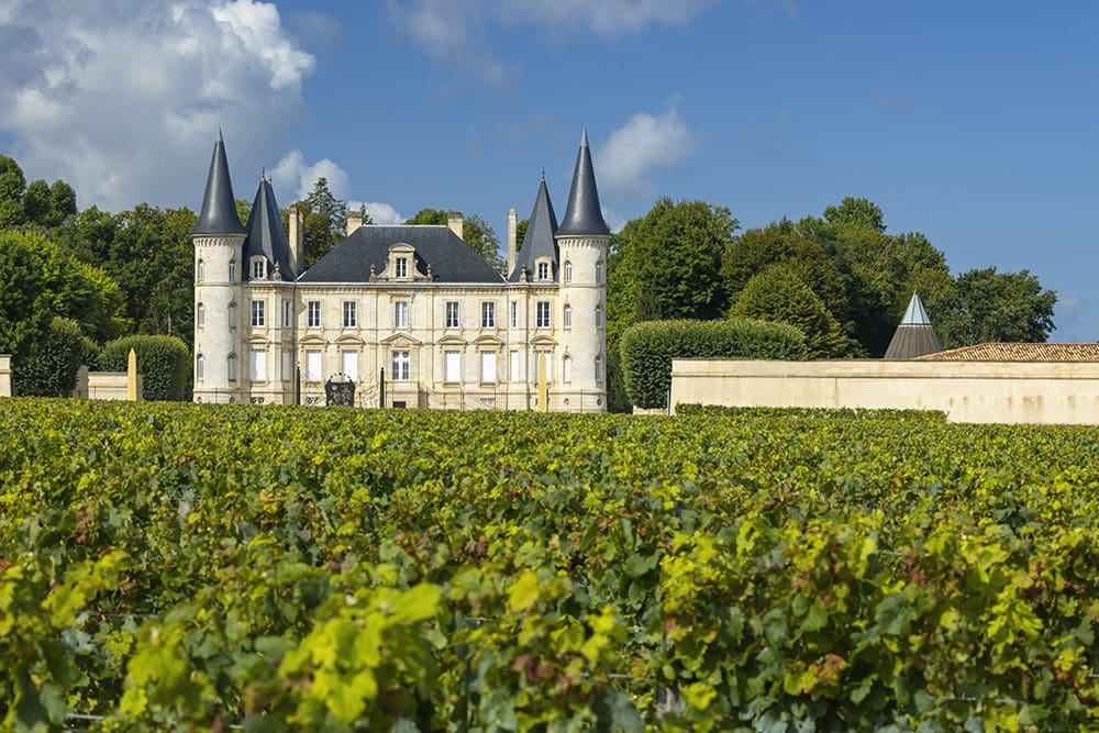 Château Pichon-Longueville in the Médoc wine region near Bordeaux France