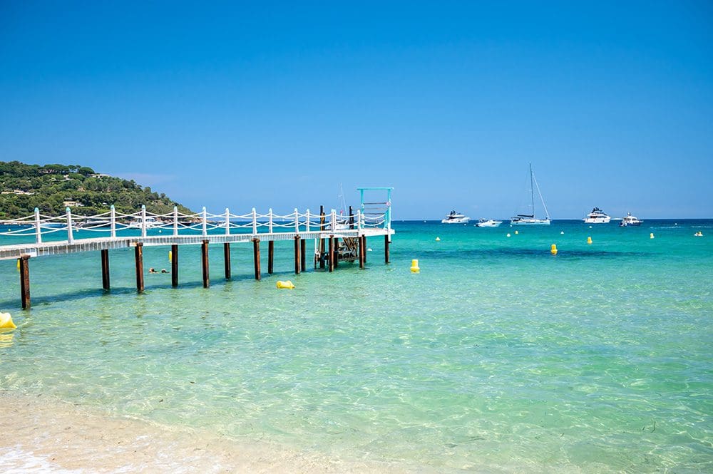 The pristine beaches of St Tropez France