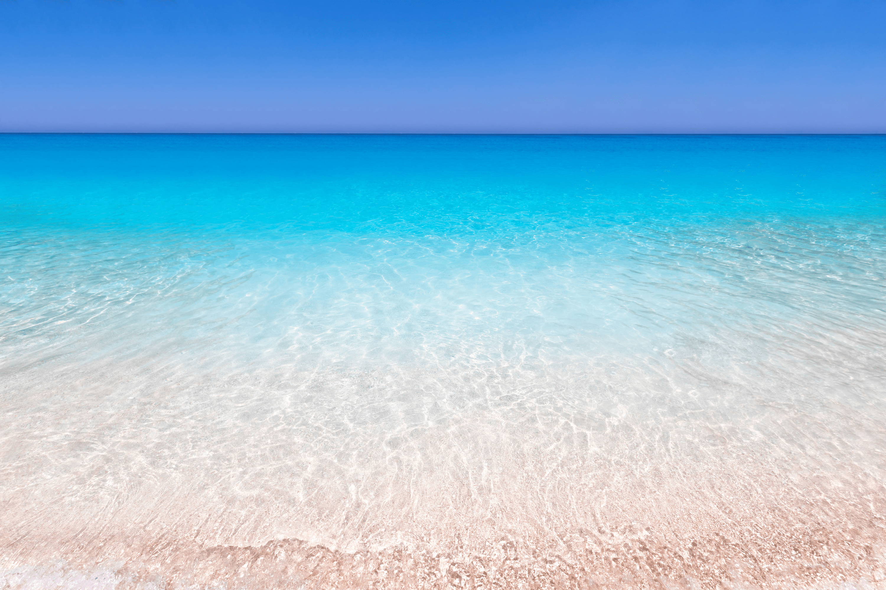 Pristine beach with turquoise waters in Zakynthos Greece