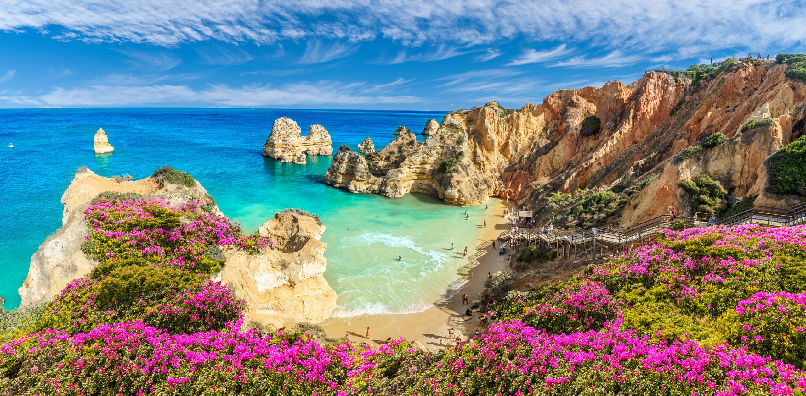 Praia do Camillo Beach in the Algarve in Portugal