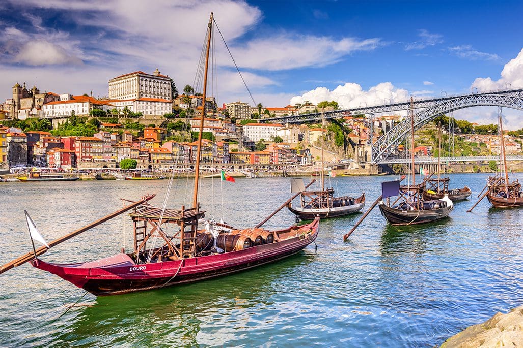 Rabelo Boasts on Douro River in Porto Portugal